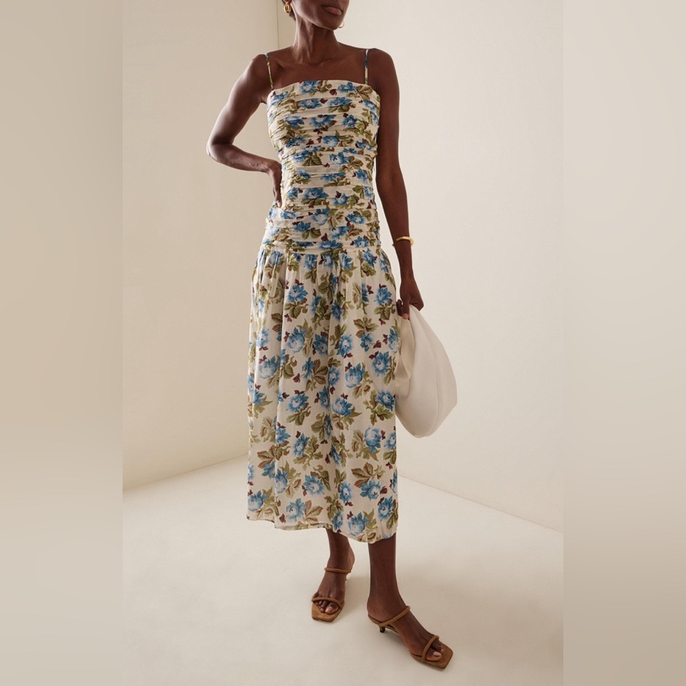 Posse Raquel floral cotton silk dress - Picture 10 of 10